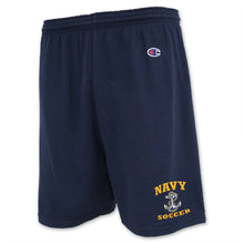 Load image into Gallery viewer, Navy Anchor Soccer Cotton Short
