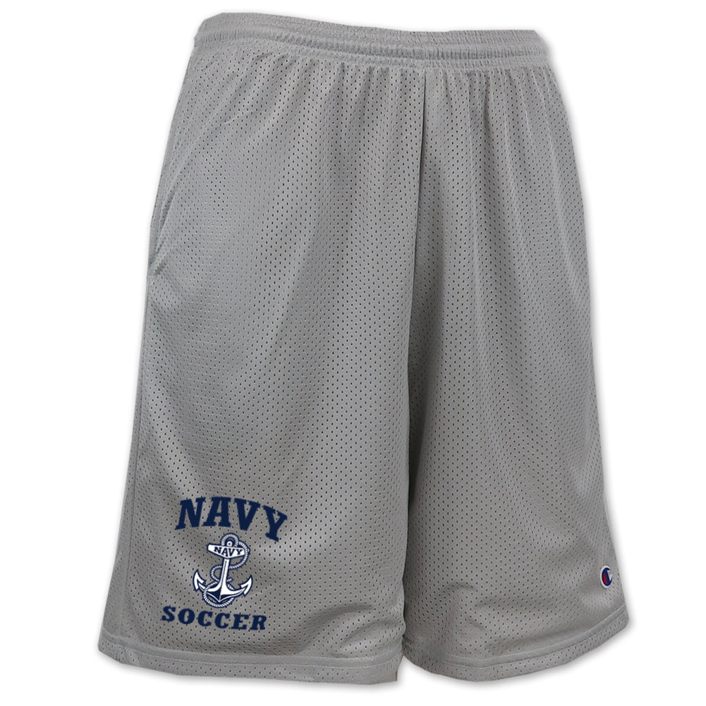 Navy Anchor Soccer Mesh Short