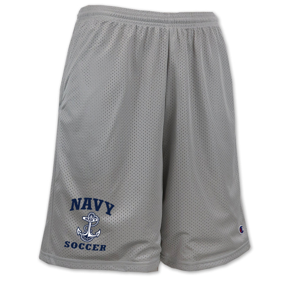 Navy Anchor Soccer Mesh Short