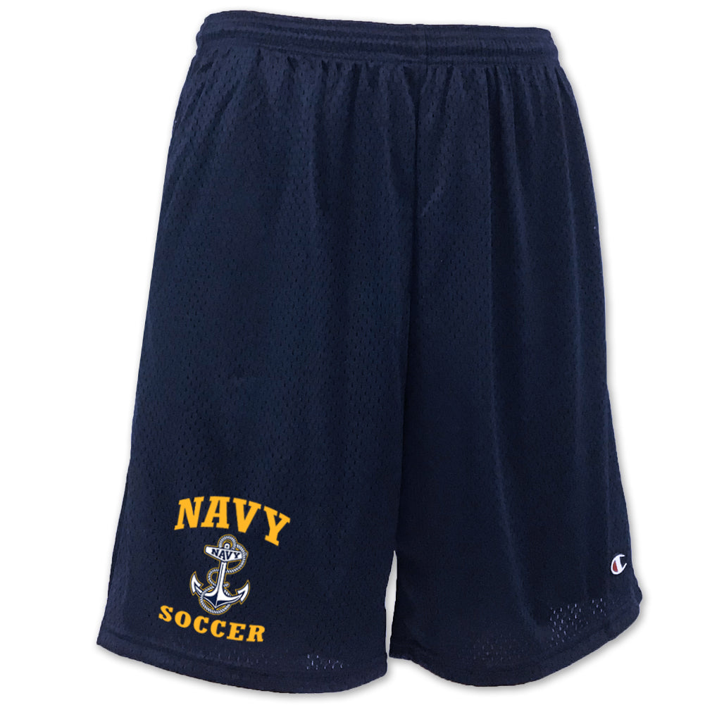 Navy Anchor Soccer Mesh Short