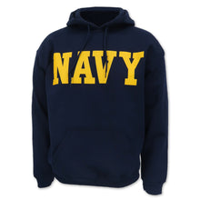 Load image into Gallery viewer, Navy Core Hooded Sweatshirt (Navy/Gold)