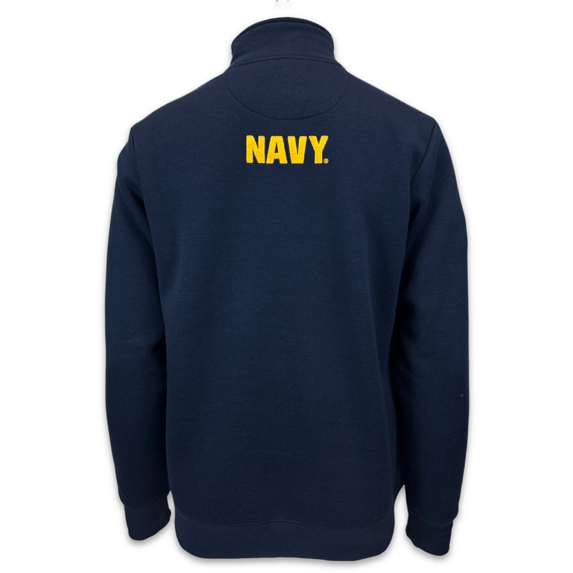 U.S. Navy Sweatshirts: Navy Anchor Embroidered Fleece 1/4 Zip in Navy