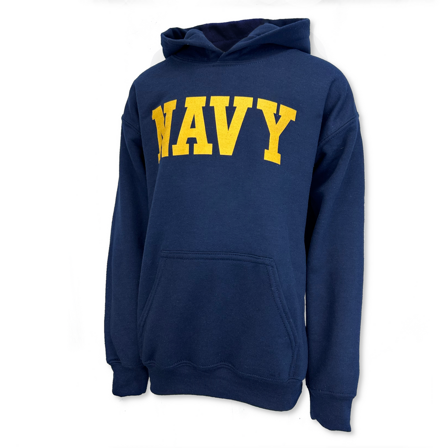 Navy Youth Logo Core Hood (Navy)