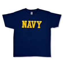 Load image into Gallery viewer, Navy Youth Logo Core T-Shirt (Navy)