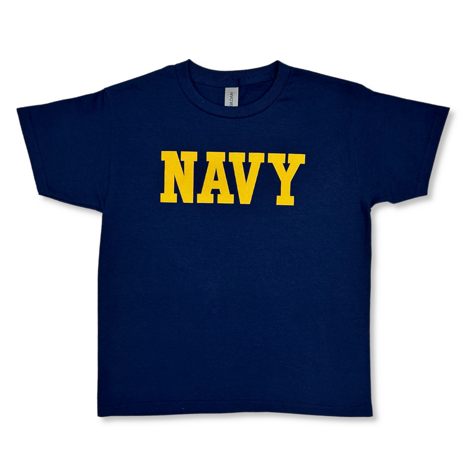 Navy Youth Logo Core T-Shirt (Navy)