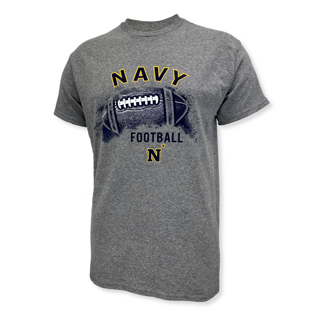 Navy Midshipmen Football T-Shirt (Graphite)