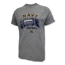 Load image into Gallery viewer, Navy Midshipmen Football T-Shirt (Graphite)