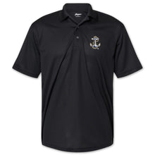 Load image into Gallery viewer, Navy Anchor Performance Polo