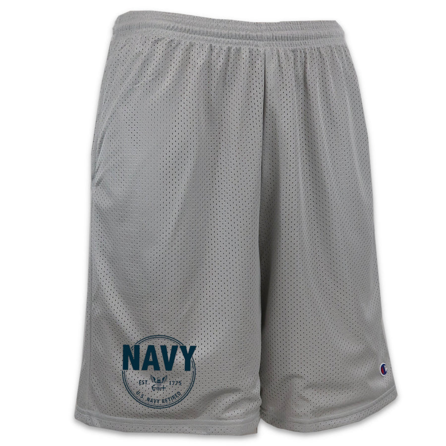 Navy Retired Mesh Short