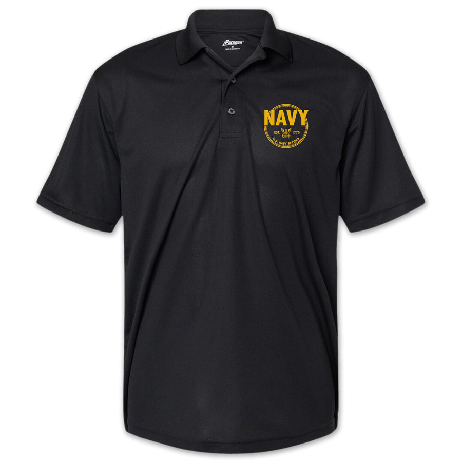 Navy Retired Performance Polo