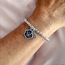 Load image into Gallery viewer, U.S. Navy Eagle Hazel Mom Bracelet