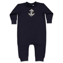 Load image into Gallery viewer, Navy Anchor Infant Fleece