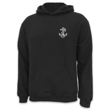 Load image into Gallery viewer, Navy Anchor Logo Hood