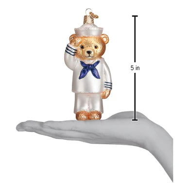 Navy Sailor Bear Ornament