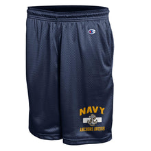 Load image into Gallery viewer, Navy Anchor Champion Mesh Shorts (Navy)