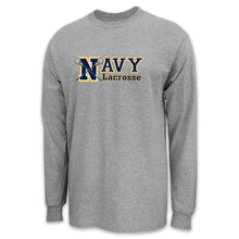 Load image into Gallery viewer, Navy Lacrosse Sport Long Sleeve T