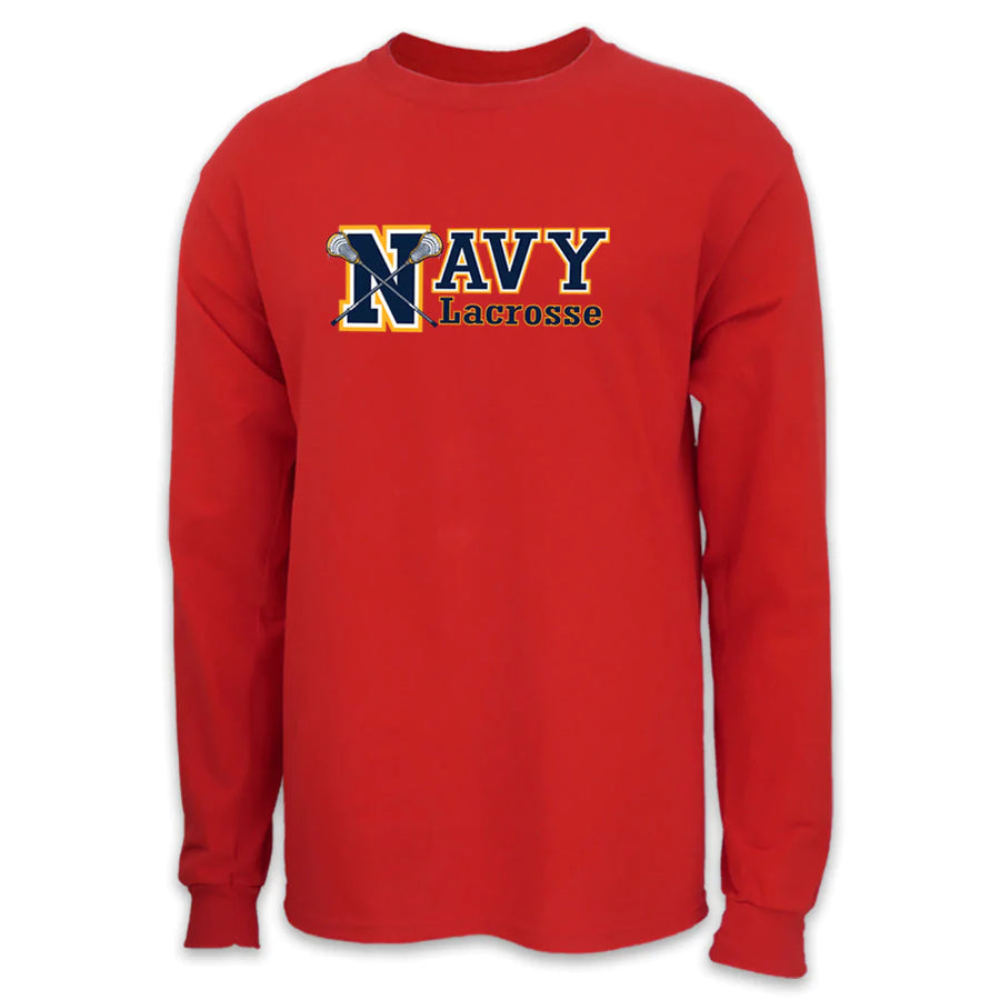 Navy Lacrosse Sport Long Sleeve T