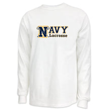 Load image into Gallery viewer, Navy Lacrosse Sport Long Sleeve T