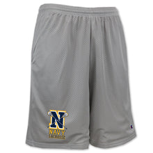 Load image into Gallery viewer, Navy Champion Lacrosse Logo Mesh Short