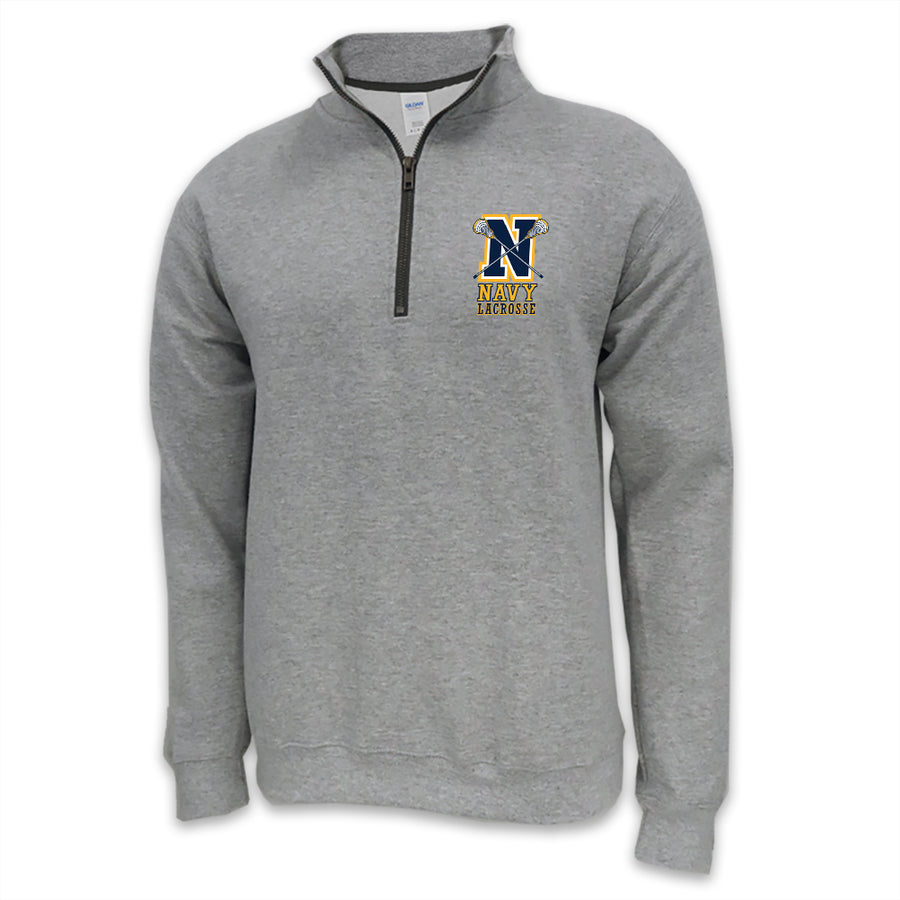 Navy Lacrosse Logo 1/4 Zip