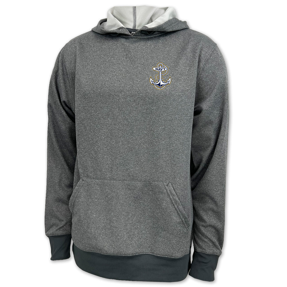 Navy Anchor Logo Performance Hood