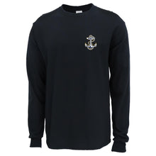 Load image into Gallery viewer, Navy Anchor Logo Long Sleeve T-Shirt