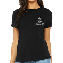 Load image into Gallery viewer, Navy Lady Vet Left Chest Logo Ladies T-Shirt