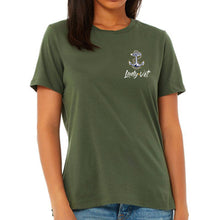 Load image into Gallery viewer, Navy Lady Vet Left Chest Logo Ladies T-Shirt