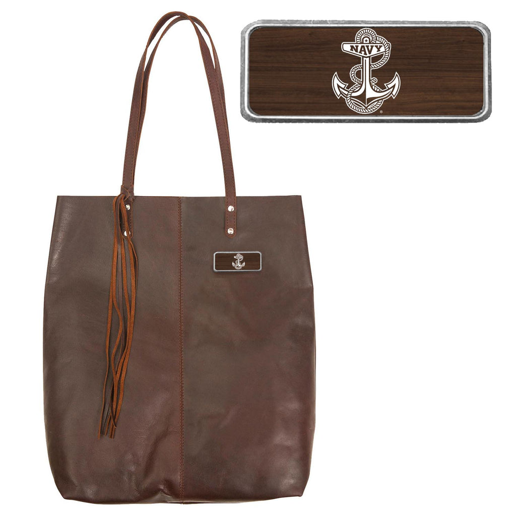 Navy Mee Canyon Tote (Brown)