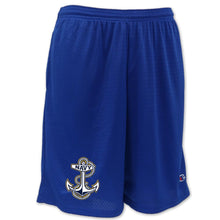 Load image into Gallery viewer, Navy Anchor Champion Logo Mesh Short