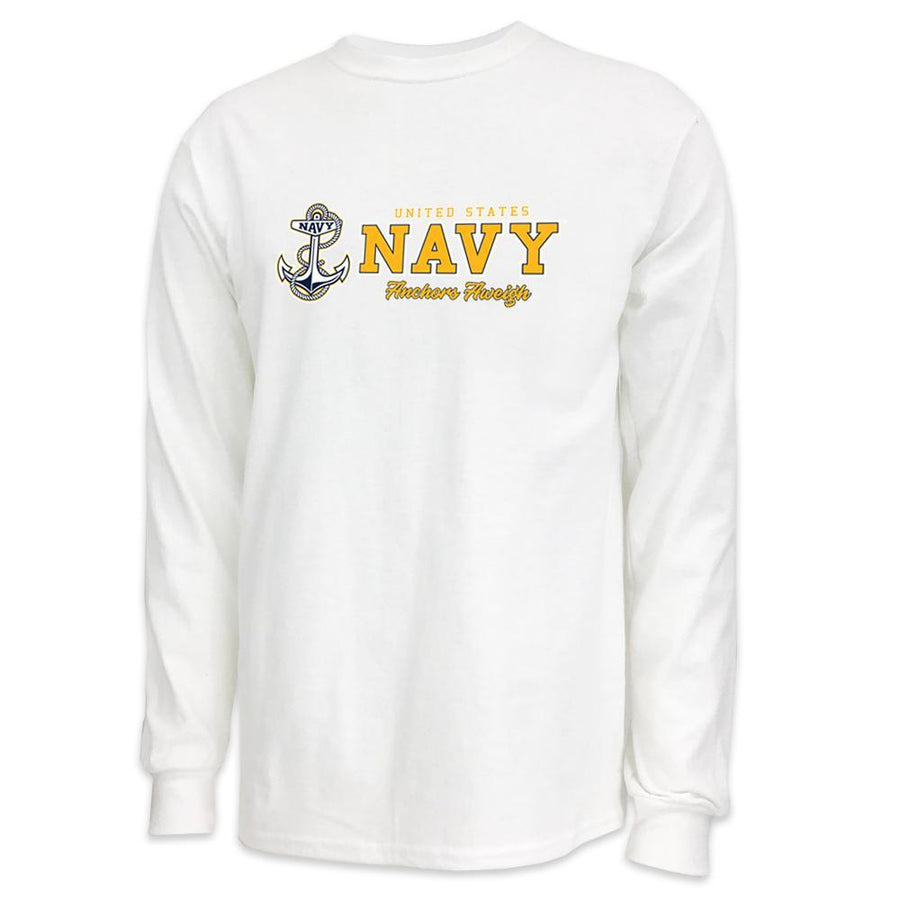 USN Anchors Aweigh Long Sleeve T