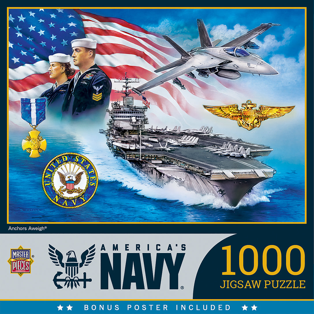 US Navy Forged by the Sea 1000Pc Puzzle – Navy Gear
