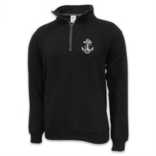 Load image into Gallery viewer, Navy Anchor Logo 1/4 Zip