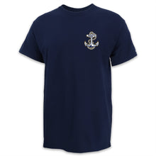 Load image into Gallery viewer, Navy Anchor Logo USA Made T-Shirt