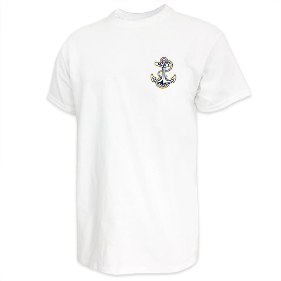 Navy Anchor Logo T-Shirt