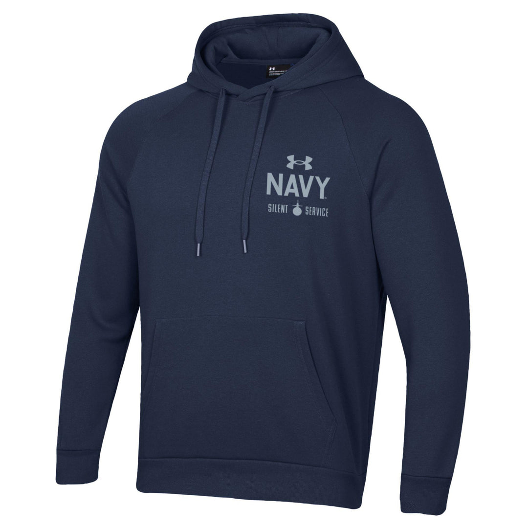 Navy Under Armour Anchor Silent Service Performance Cotton Hood (Navy)