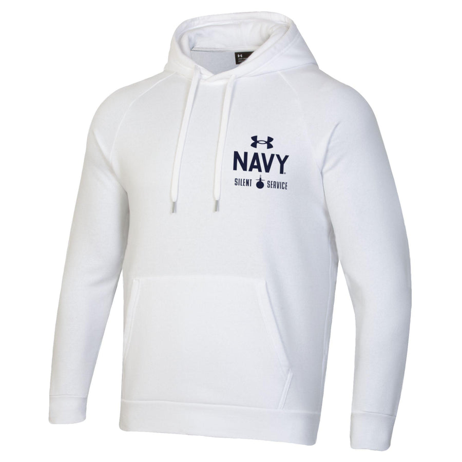 Navy Under Armour 2023 Rivalry Anchor Silent Service Performance Cotton Hood (White)