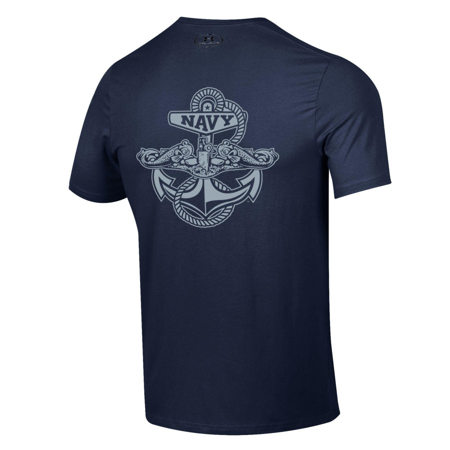 Navy Under Armour 2023 Rivalry Anchor Silent Service Performance Cotton T-Shirt (Navy)