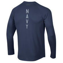 Load image into Gallery viewer, Navy Under Armour 2023 Rivalry Anchor Silent Service Spine Long Sleeve T-Shirt (Navy)