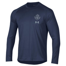 Load image into Gallery viewer, Navy Under Armour 2023 Rivalry Anchor Silent Service Spine Long Sleeve T-Shirt (Navy)