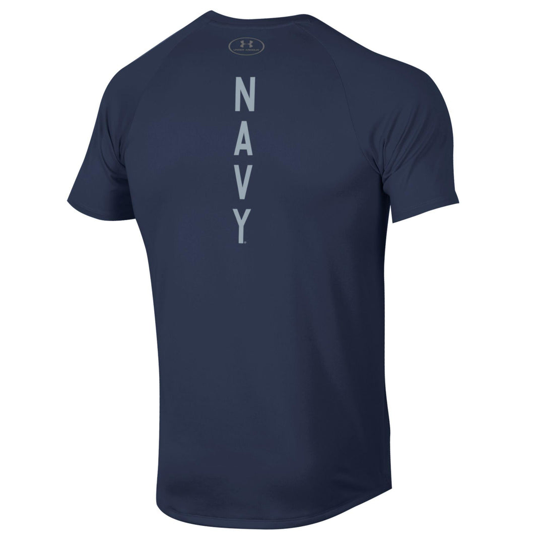 Navy Under Armour Anchor Silent Service Spine Tech T-Shirt (Navy)