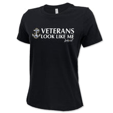 Load image into Gallery viewer, Navy Vet Looks Like Me Ladies T-Shirt