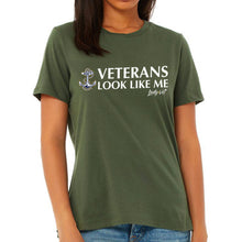 Load image into Gallery viewer, Navy Vet Looks Like Me Ladies T-Shirt