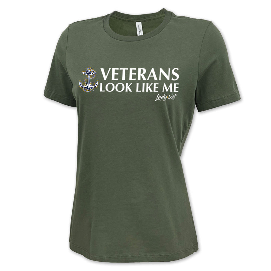 Navy Vet Looks Like Me Ladies T-Shirt