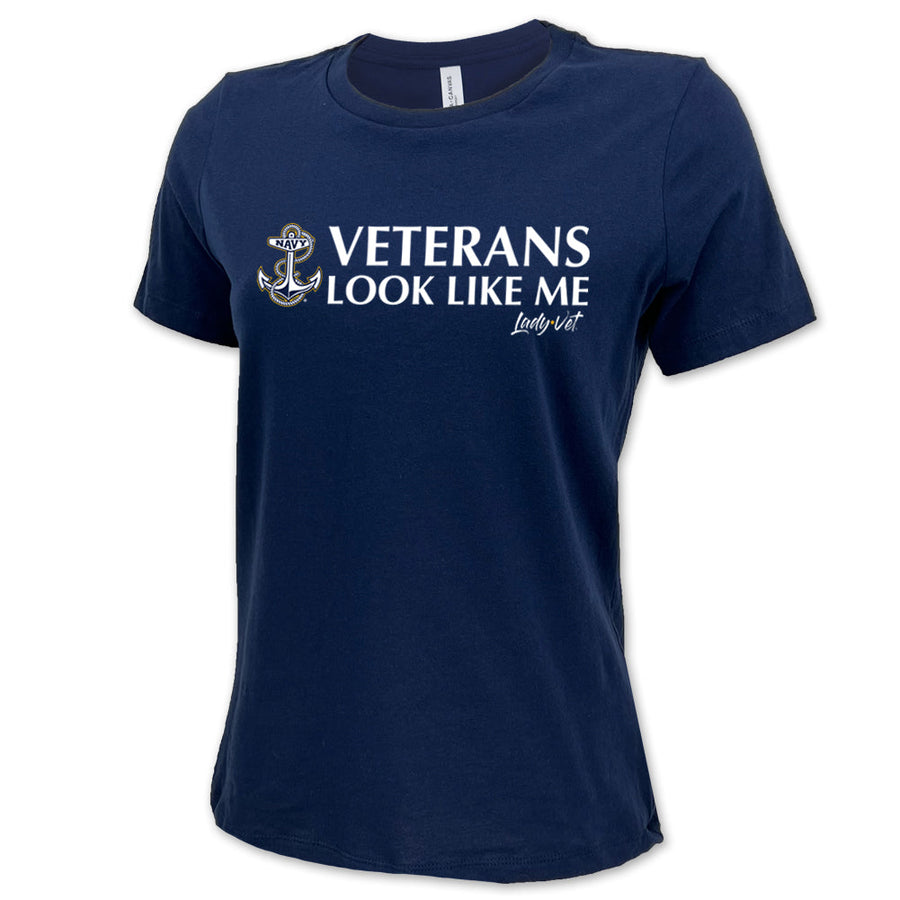 Navy Vet Looks Like Me Ladies T-Shirt