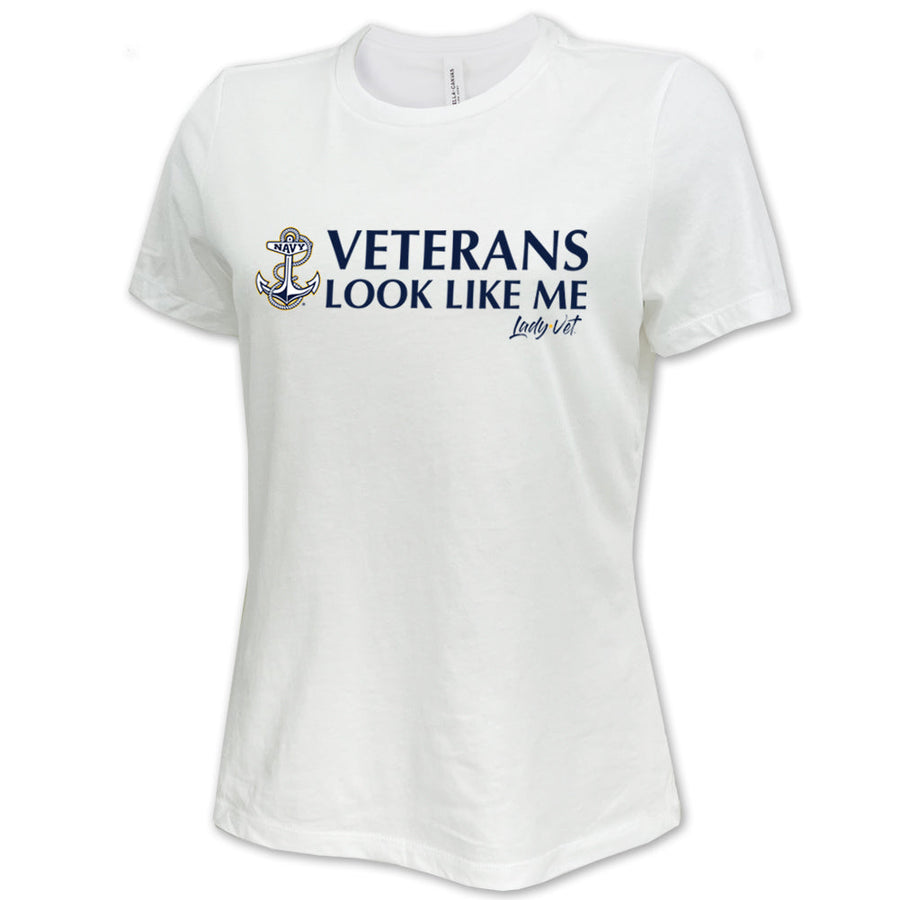 Navy Vet Looks Like Me Ladies T-Shirt