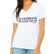 Load image into Gallery viewer, Navy Vet Looks Like Me V-Neck T-Shirt