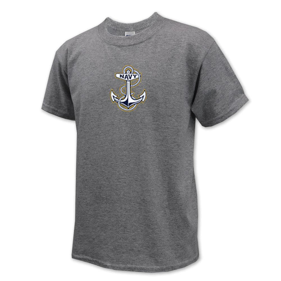 Navy Youth Anchor Logo T