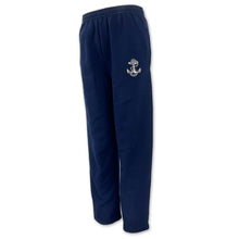 Load image into Gallery viewer, Navy Youth Anchor Sweatpants
