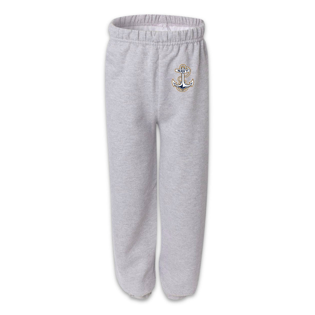 Navy Anchor Youth Sweatpants